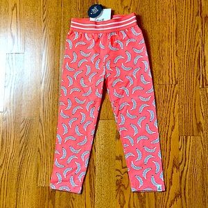 NWT deux par deux girls pants with banana print